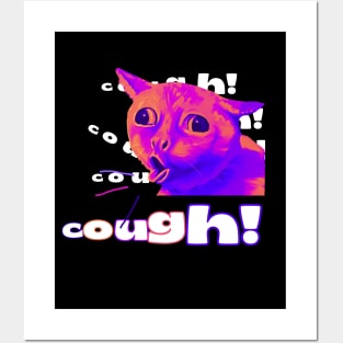 Coughing Cat Posters and Art